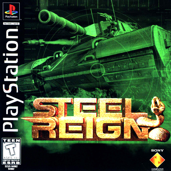 لعبة البلاستيشن لعبة الدبابات Steel Reign PS1  Steel+Reign