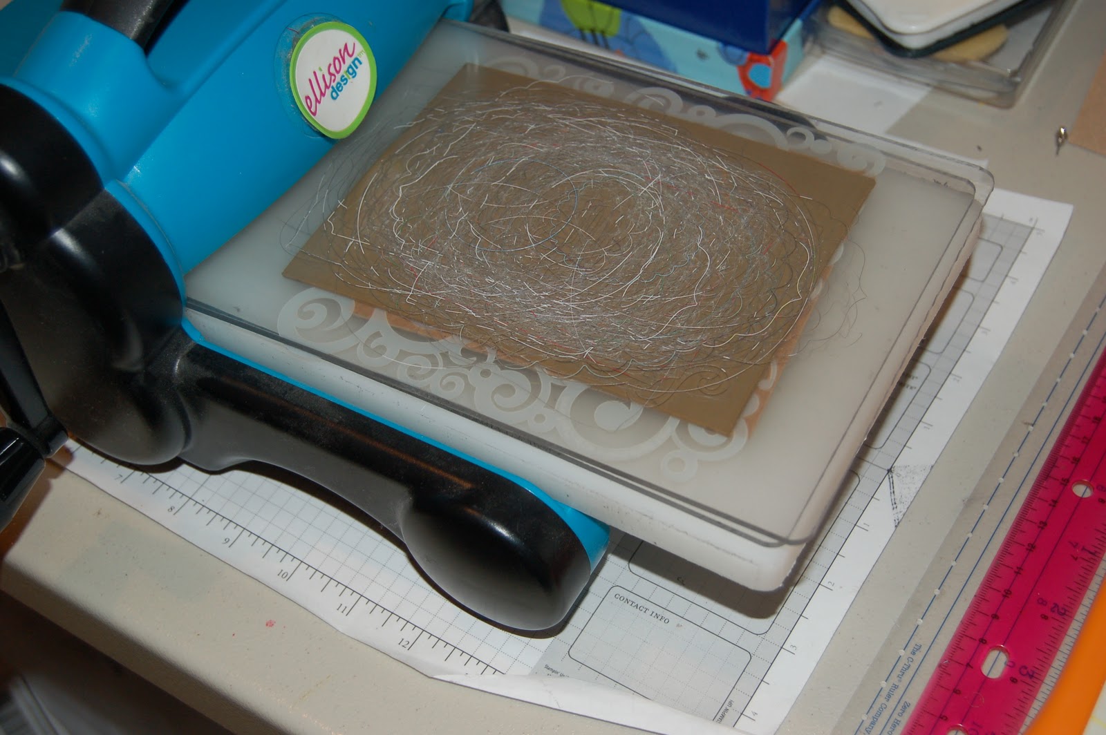 Danni's Dreams Dry Embossing with brass stencils and Crafter's