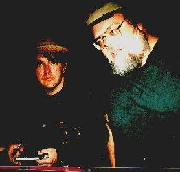 Peter Case and me a few years ago at The Paramount in Santa Fe, NM