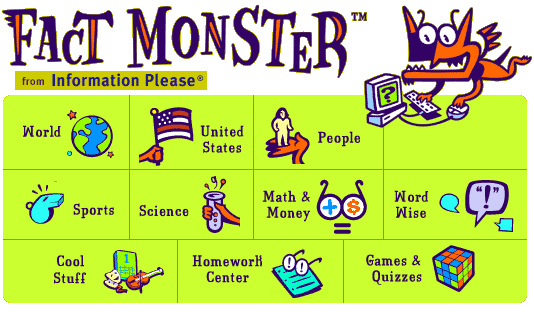 Fact monster homework center
