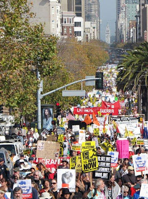 Tens of thousands march in SF - Jeff Patterson