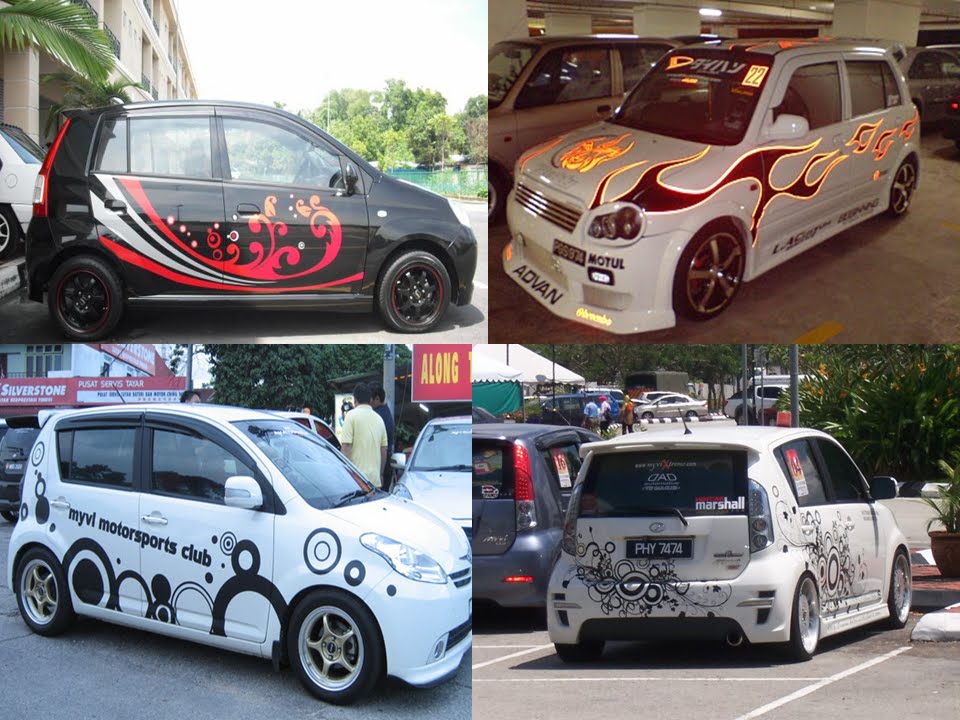 Fire Starting Automobil DIY Tip Pasang Sticker Costum Design Sendiri