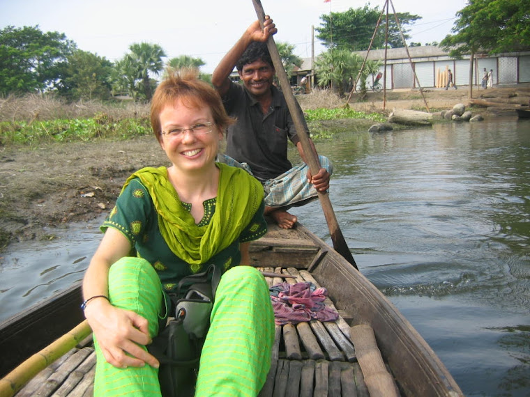 Grameen Borrowers' visit by boat