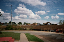 End of Wise Avenue - looking toward new highway construction in the city of St. Louis