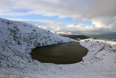 Devils Punchbowl corrie lake, county Kerry Devils Punchbowl corrie lake near the summit of Mangerton mountain, county Kerry