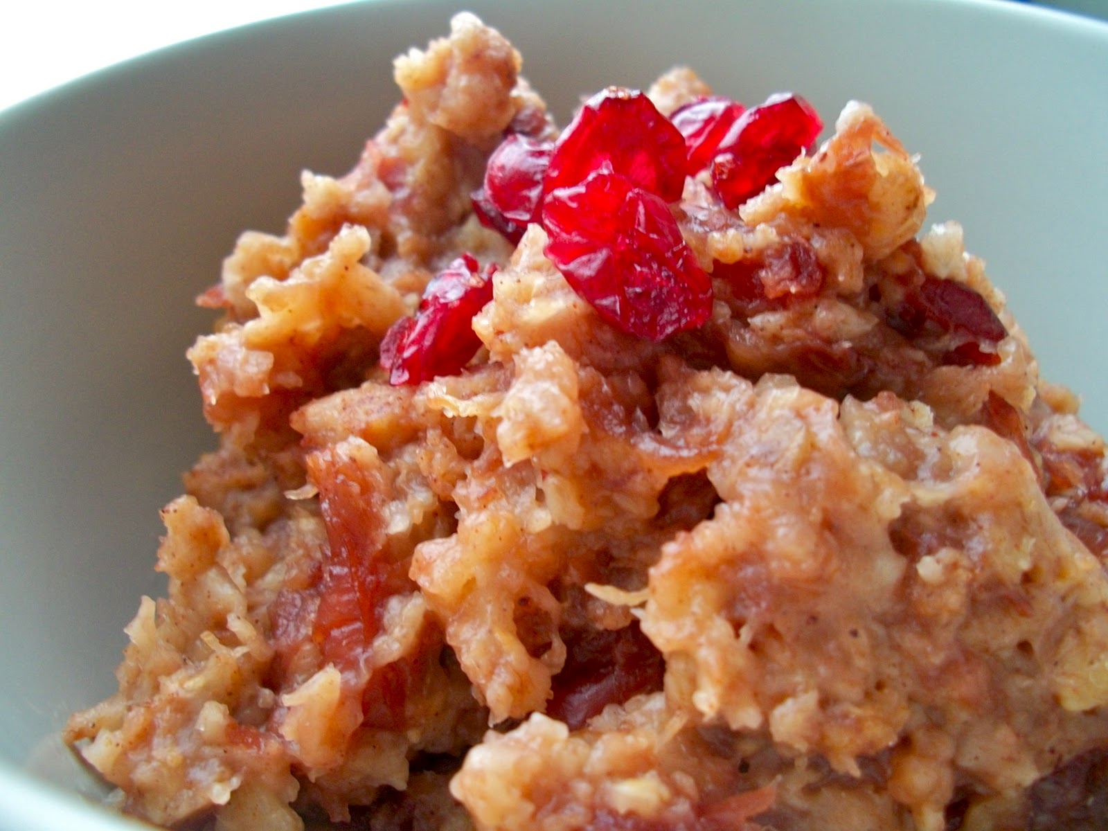 Brooke Bakes Spiced Cranberry Overnight Oatmeal