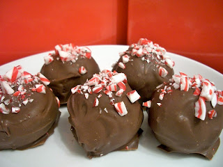 Brooke Bakes : Christmas Cake Balls (Rudolph and Candy Cane)