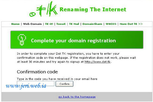 Register and setup domain Free tk for blogger