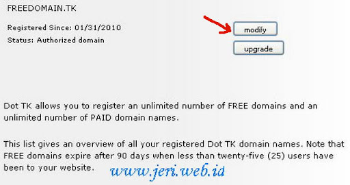 Register and setup domain Free tk for blogger