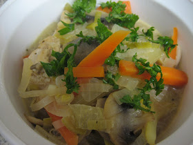 Waterzooi (Dutch chicken stew), adapted from Je Mange la Ville