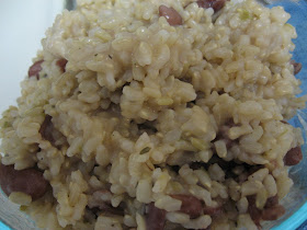 Jamaican red beans and rice with coconut and jalapeno, adapted from Closet Cooking
