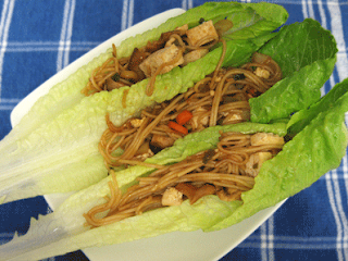 spicy tofu with noodles and mushrooms, adapted from The Complete Cooking Light Cookbook