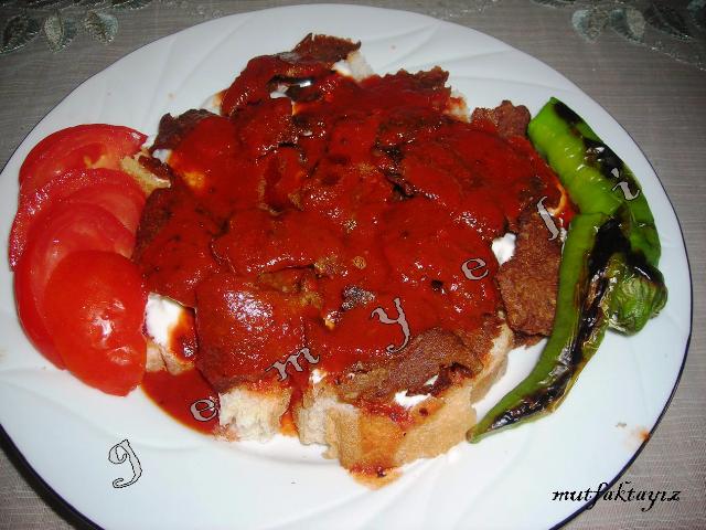 krep hamuru ev usulu iskender kebabi 4 kisilik