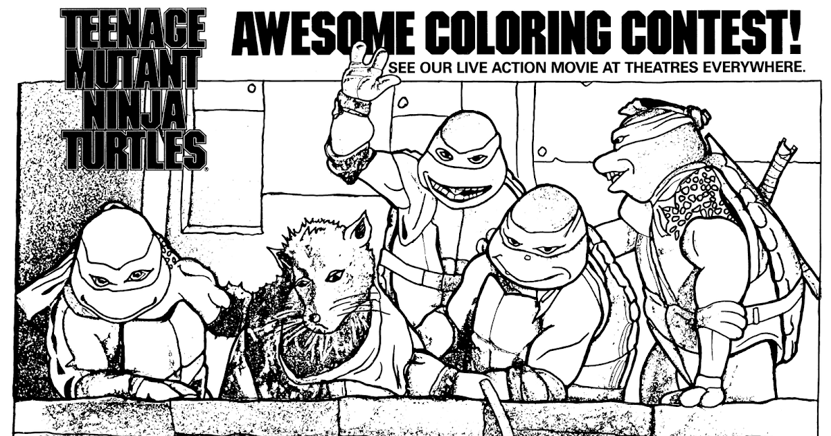 TMNT Flashback: Coloring Contest