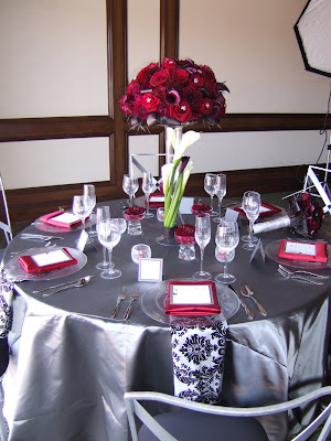 Nancee\'s blog: Elegant silver and red was the choice for this lovely ... Nancee\'s blog: Elegant silver and red was the choice for this lovely ...