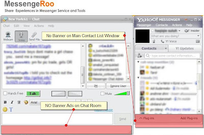 Screen Shot of Yahoo Messenger 10 without Ads Ads Blocker in YM 10