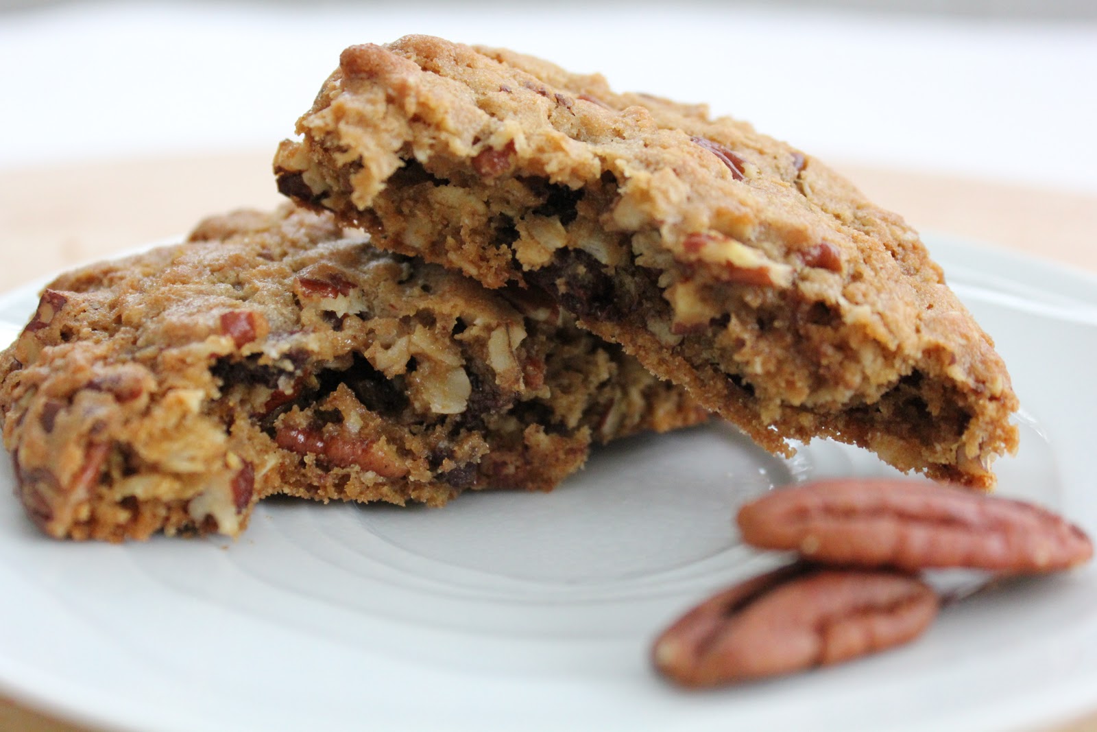 Oatmeal Cookies with Chocolate Chunks, Pecans, and Dried Cherries