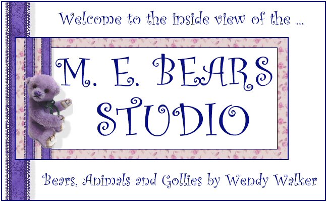 M. E.  Bears  -  Miniature  Artist  Bears And Critters