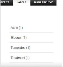 Tabbed Sidebar widget for blogger