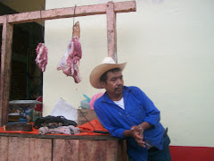 Mixtla de Alamiro...butcher shop on the street in Mixtla