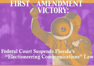 Federal Court suspends Florida's Electioneering Communications Law