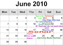 Calendario conciertos Junio