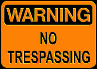 No Trespassing