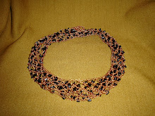 Collar doble de cobre y azabache