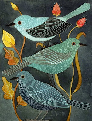  Birds on Geninne S Art Blog  Three Little Birds