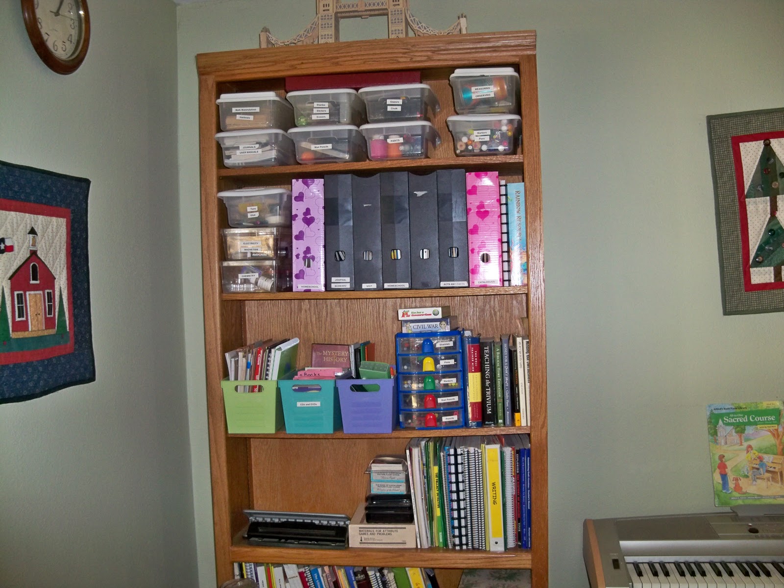 homeskulin Organizing Homeschool Supplies