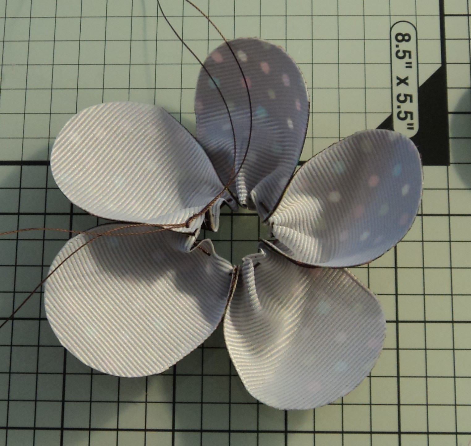 Ribbon Flowers by Rounded End Five Petal Flower
