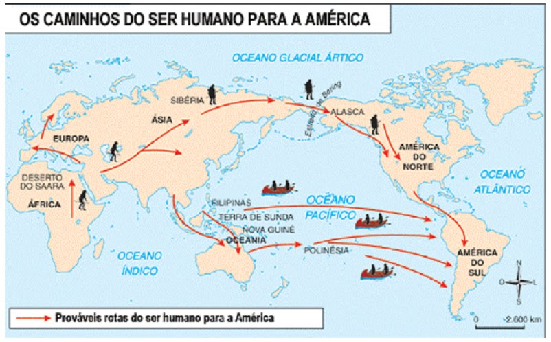 A chegada do homem ao continente americano A chegada do homem ao continente americano