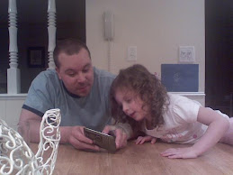 Olivia (Jeanie's lil girl) with Chris