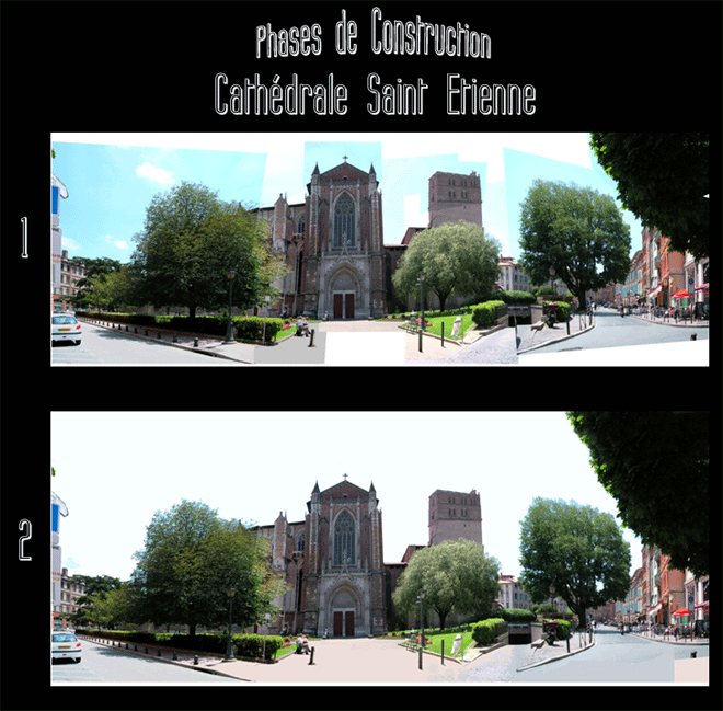 Phases de Montages Cathédrale Saint Etienne 1 et 2