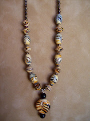 Brown tiger necklace