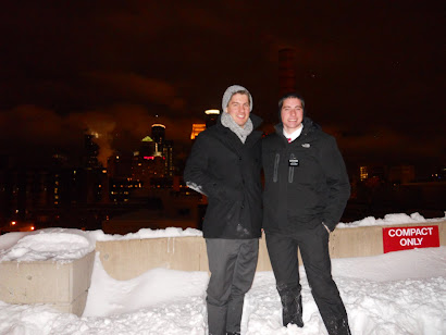 Christmas Eve caroling in the city