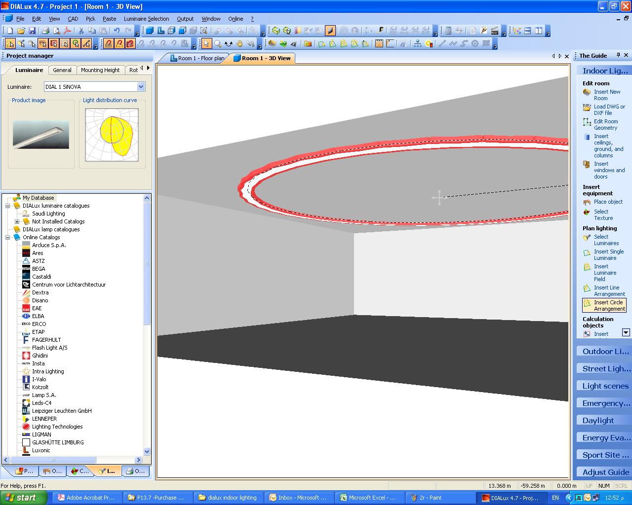 DIALux Indoor Lighting Calculations Menu Options Electrical Knowhow