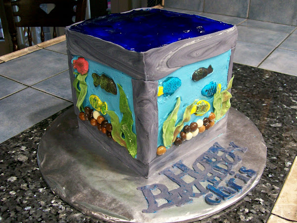 Fish Aquarium Cake
