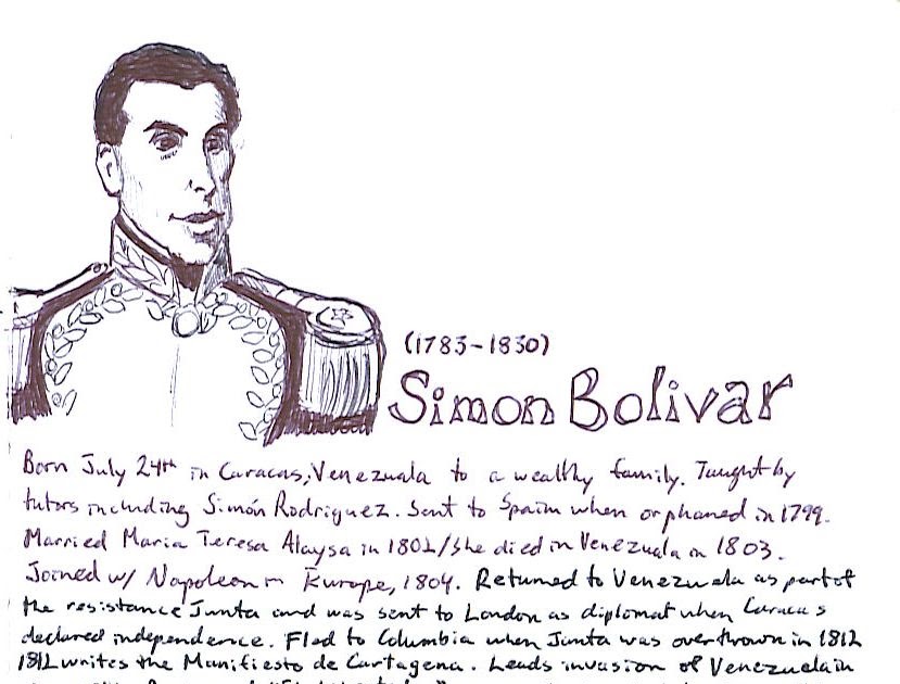 Pages From My Notebook Simon Bolivar