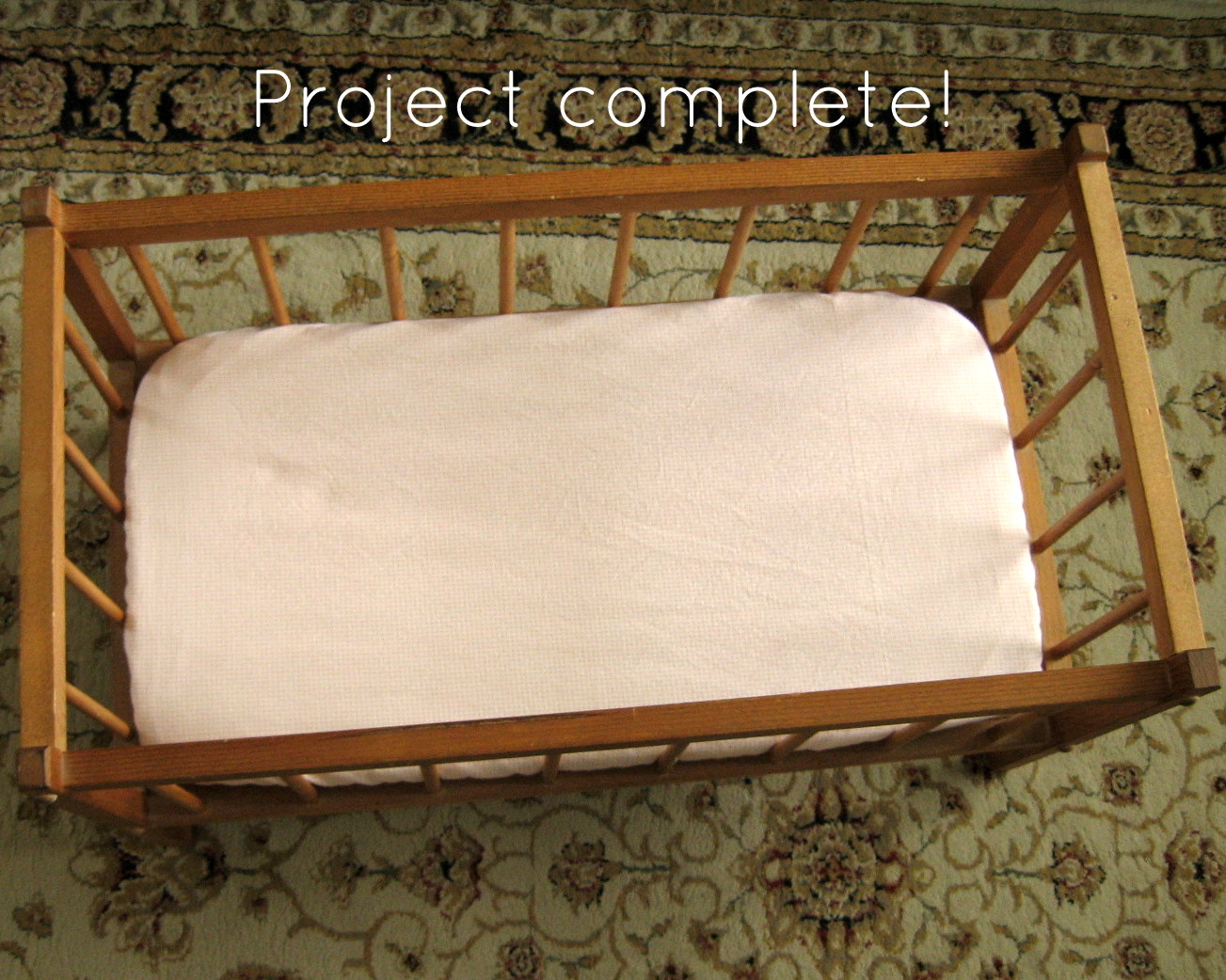 Pickup Some Creativity Doll Crib Mattress and Sheet Tutorial