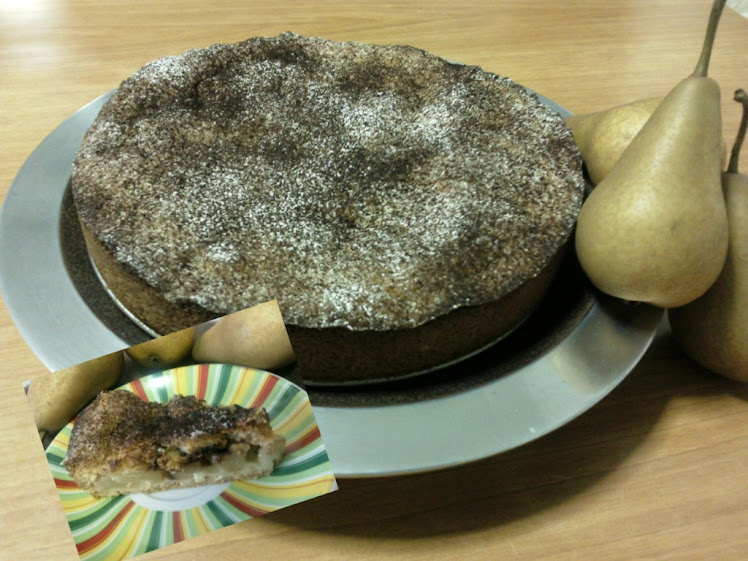 Torta con le pere e la nutella