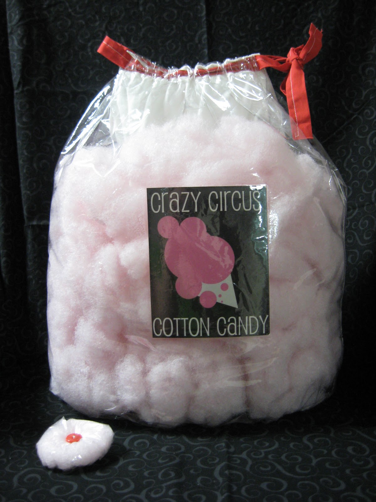 Cotton candy round ball on Craiyon