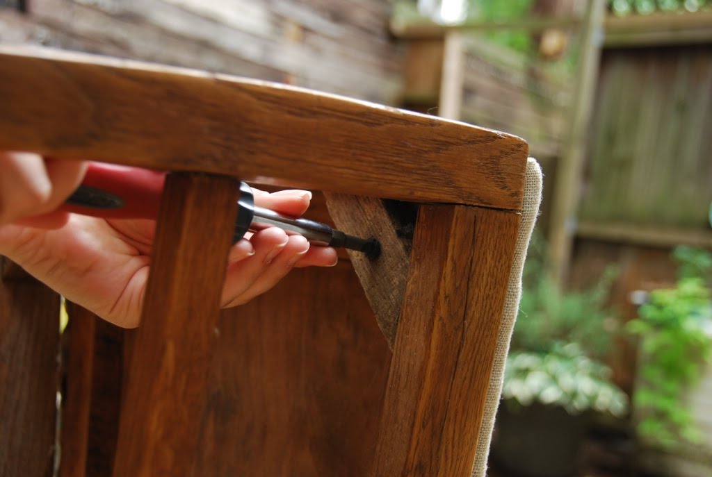 Sew Homegrown *Guest Post Thursday* DIY Chair Bottom Makeover