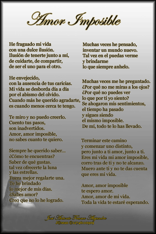 amor imposible. santa rm amor imposible. santa rm amor imposible. 