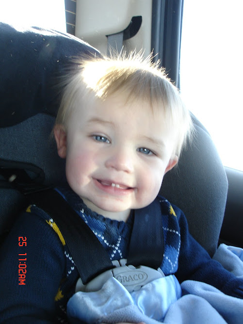 Noah in the car