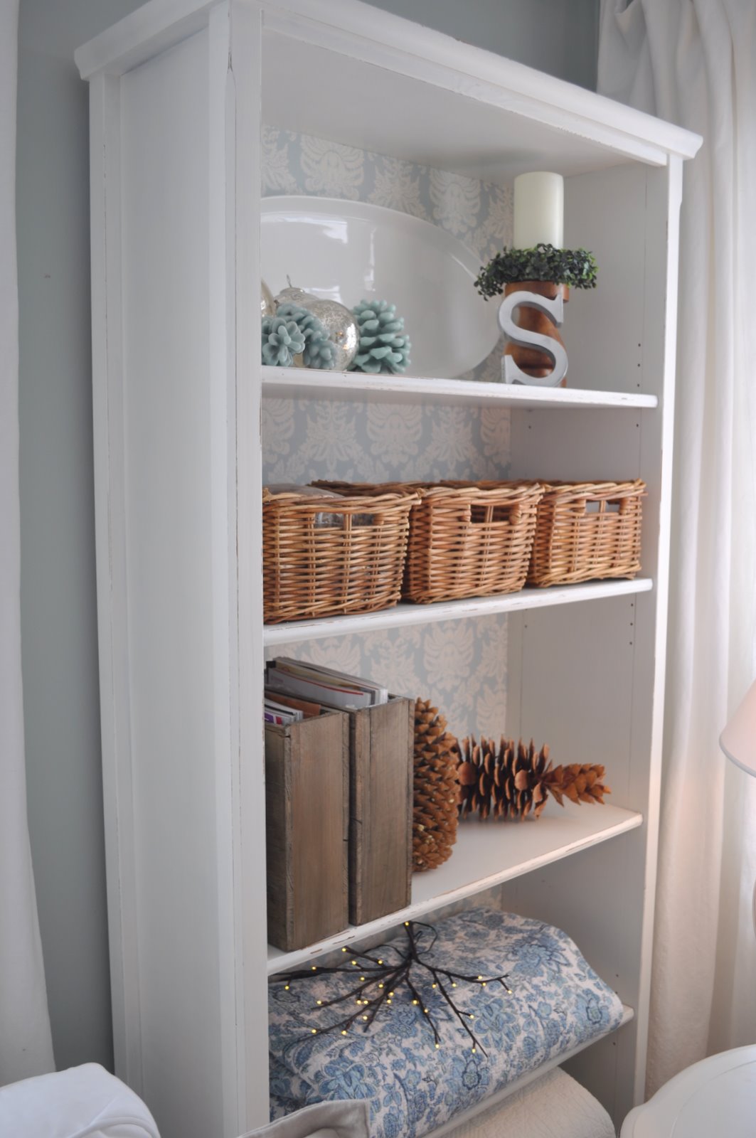 Painted IKEA bookcase…