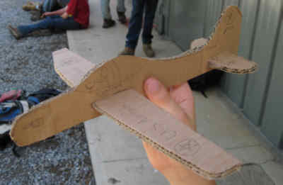 cardboard plane