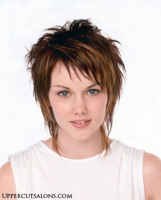 short shag hair cut the latest popular hairstyle for women is the shag