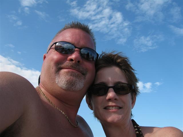 Jim and I on our way to Mexico