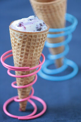 Blueberry Swirl Ice Cream-Copyright©Tartelette 2008